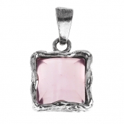 Серебряный кулон EILAT с розовым кварцем